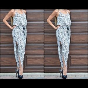 NWT Black and white jumpsuit!